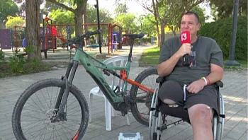 "עכשיו נשאר להחזיר את הרגל": אופניו של אבידע נגנבו ונמצאו בעזה