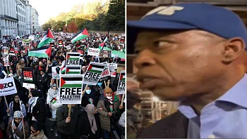 "קודם תחזירו את החטופים": מפגן התמיכה של ראש העיר ניו יורק