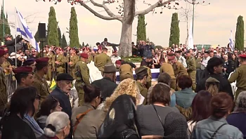 "עלה לארץ כדי להגן עלינו": סימון נפל, מאות ליוו אותו למנוחות