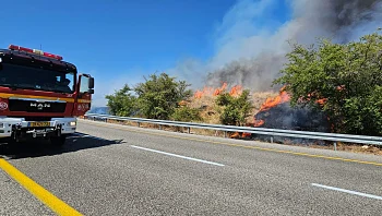 אזעקות, יירוטים ושריפות בגולן ובגליל; צה"ל תקף בדרום לבנון