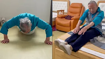 קשישה בת 92 עשתה 200 שכיבות סמיכה והפכה לכוכבת