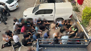 תיעוד: 42 שוהים בלתי-חוקיים מעזה נעצרו בנצרת