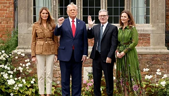 טראמפ לצד סטארמר: "לא מסכים איתו על הכרה במדינה פלסטינית"