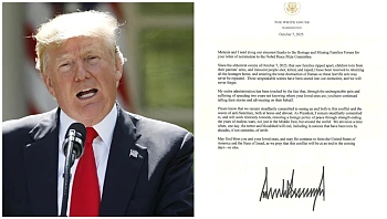 טראמפ למשפחות: "נחוש להשיב את כולם ולסיים את המלחמה בקרוב"