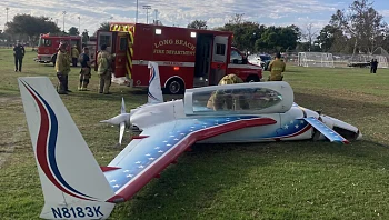 יצאה לטייל עם הכלב ונפגעה מהתרסקות מטוס
