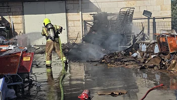 שריפה פרצה בקניון חיפה, המבקרים פונו בשל העשן הכבד