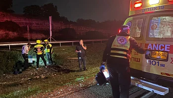 תאונה טרגית בכביש 6: צעיר כבן 20 נהרג מפגיעת רכב סמוך לבנימינה
