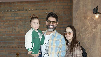 רגע אחרי הלידה: רותם כהן ואשתו חוגגים עם הילד