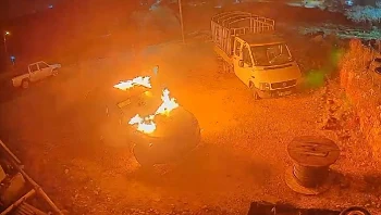 "ד"ש לזיני": מתנחלים רעולי פנים הציתו רכבים באזור רמאללה