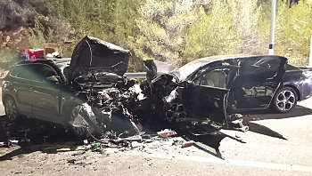 הולך רגל נהרג בכביש 443; צעירה נפצעה קשה בתאונה חזיתית בבנימין