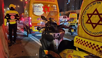 רוכב אופנוע כבן 30 נהרג בתאונה בכביש 4 ליד מחלף בר אילן