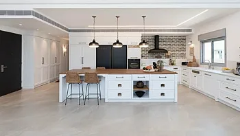 מטבח כפרי לבן - המקום שבו הבית נושם