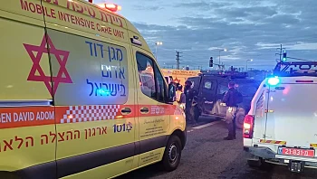 שוטר נפצע מפגיעת משאית בשומרון; חשוד נעצר