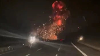 כדור אש על הכביש המהיר: מטוס F-16 התרסק בטורקיה