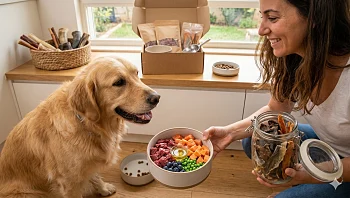 לא רק יבש: המעבר לתזונה טבעית וחטיפי בריאות לכלבים