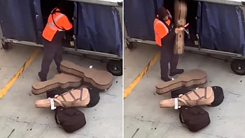 גיטרות נזרקות על המסלול: הסרטון שהצית זעם ברשת