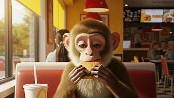 המדע מגבה: קופים מצאו פיתרון לכאב הבטן שבא אחרי אכילת ג'אנק פוד