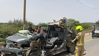 צעיר בן 19 נפצע קשה בתאונה בין רכב למשאית בגליל העליון