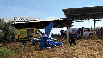 שני גברים כבני 50 נהרגו בהתרסקות מטוס קל בעמק יזרעאל