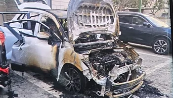 המשטרה חוקרת: רכבו של שופט ליגת העל בכדורגל הוצת באשקלון
