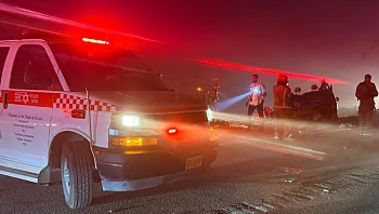 צעירה נהרגה בתאונת דרכים בצומת הערבה, גבר בן 30 נפצע קשה