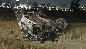 נער בן 15 נהרג בהתהפכות רכב סמוך לב"ש, צעיר כבן 20 נפצע בינוני