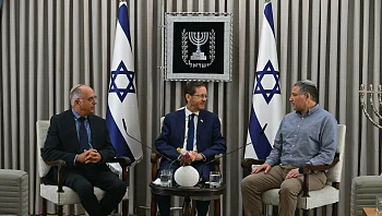 הנשיא הרצוג לצד זיני וסולברג: "בחירות הן לא מלחמת אזרחים"