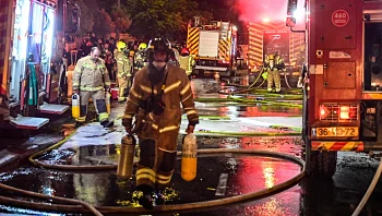 שריפה פרצה במכולת בבית שמש: "פעלו ללא אישור של מכבי האש"