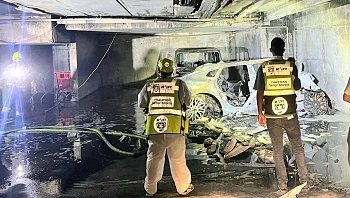 אסון בראשל"צ: אדם נספה בשריפה שפרצה בחניון בנייני מגורים