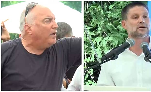 סמוטריץ’ נאם בעוטף, איל אשל תקף: „חטופים חזרו בארונות בגללך!” | חדשות 13