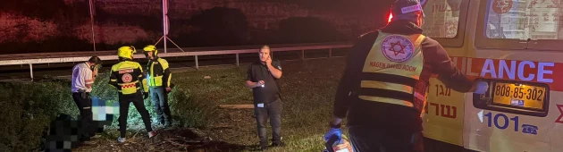 תאונה טרגית בכביש 6: צעיר כבן 20 נהרג מפגיעת רכב סמוך לבנימינה