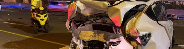 תאונה בכביש 4: פועל כבן 30 נפצע באורח קשה סמוך למחלף בר אילן