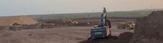 תיעוד: עבודות תשתית להקמת העיר החרדית בדרום - בשבת