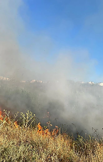 שריפה פרצה סמוך לבית שמש; בתים במושב כסלון פונו