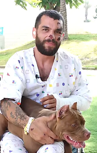 אחרי שנפצע בתאונה ואיבד את כלבתו: האיחוד המרגש של מעוז וברלין