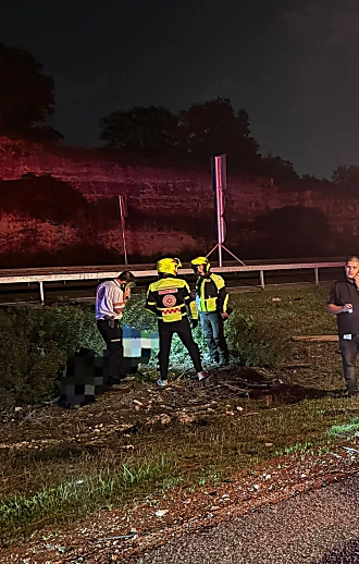 תאונה טרגית בכביש 6: צעיר כבן 20 נהרג מפגיעת רכב סמוך לבנימינה