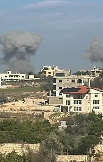 צה"ל: חיל האוויר תקף אתרי שיגור של חיזבאללה ברחבי דרום לבנון