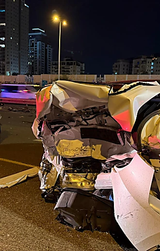 תאונה בכביש 4: פועל כבן 30 נפצע באורח קשה סמוך למחלף בר אילן
