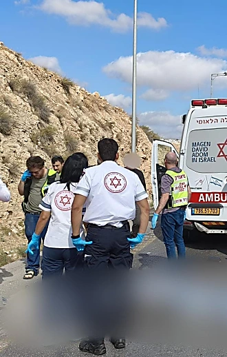 רוכב אופנוע כבן 60 נהרג בתאונה ליד נוקדים שבהרי יהודה