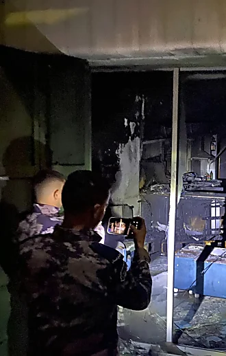 מתנחלים הציתו בית בבעלות אזרח אמריקני בכפר בורקה שבאזור רמאללה