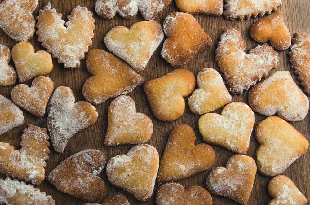 עוגיות מרוקאיות בצורת לב