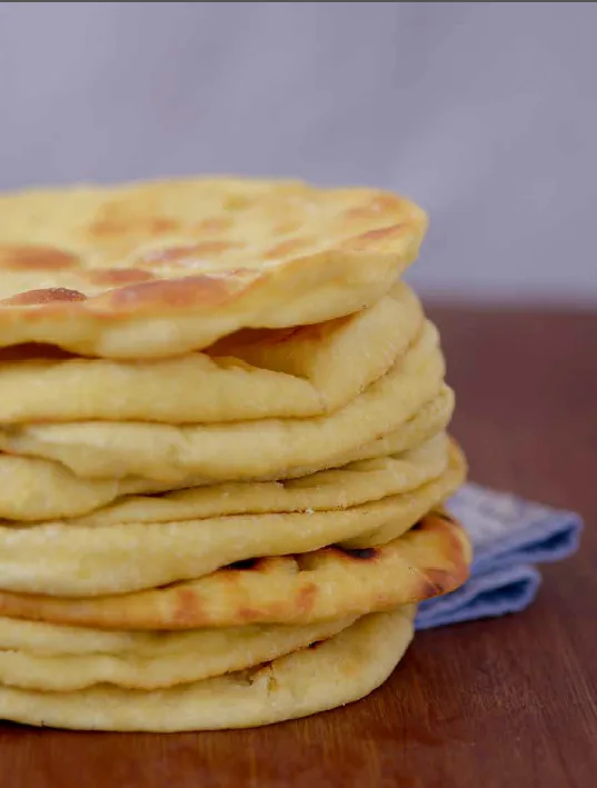 פיתה יוונית על מחבת