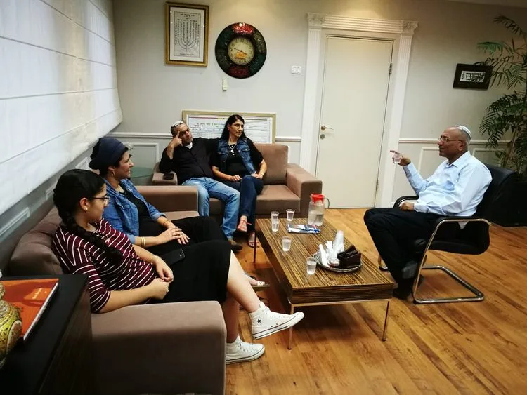 המשפחה של אליאב רחמים עם ראש העיר קרית גת