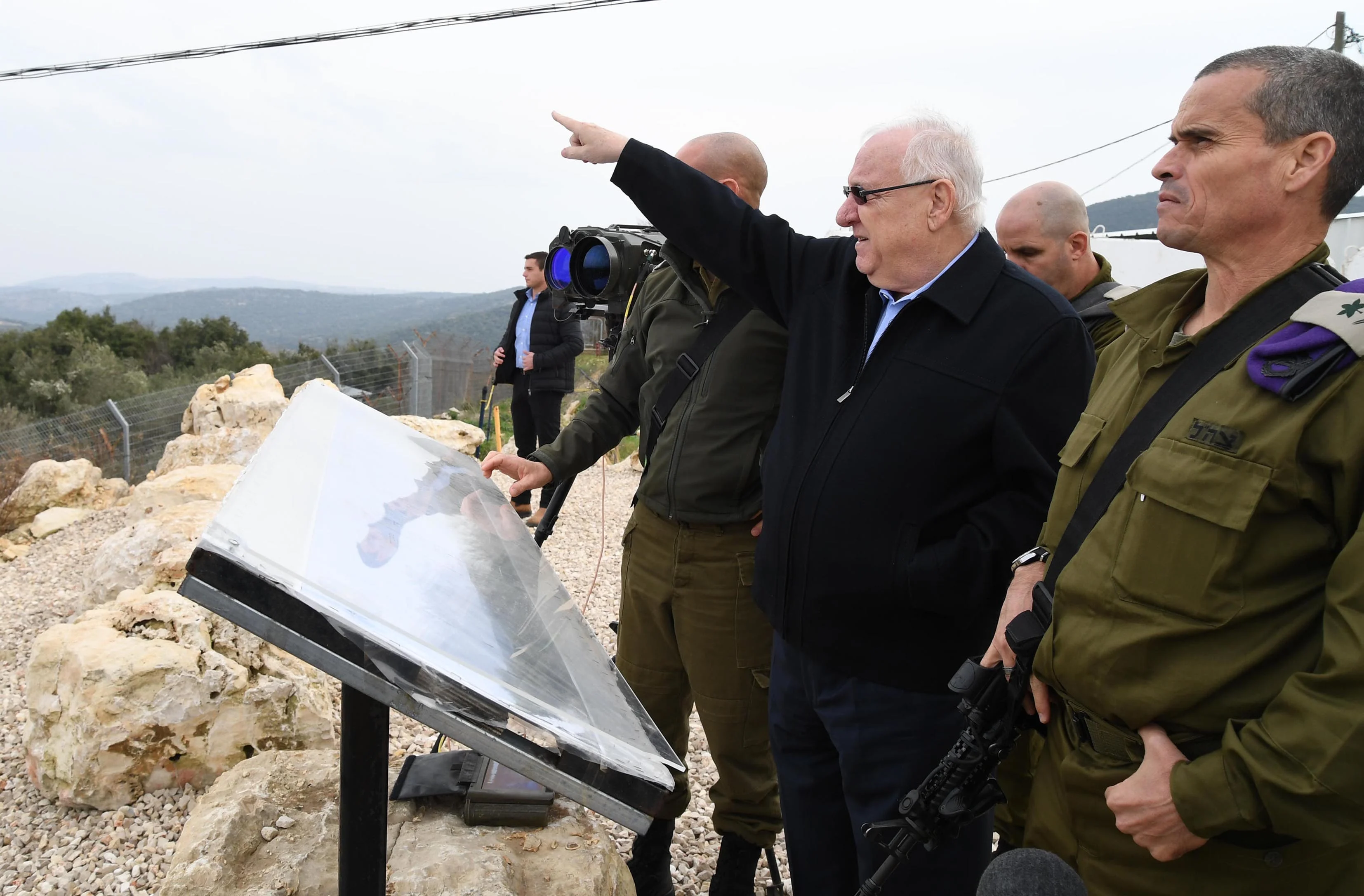נשיא המדינה בסיור בגבול הצפוני