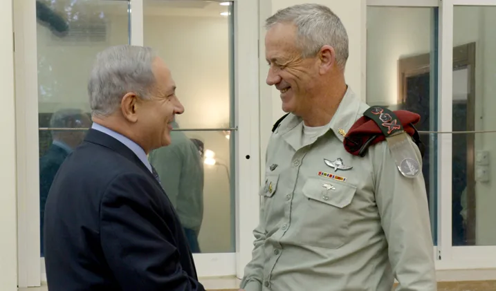 גנץ ונתניהו (ארכיון)