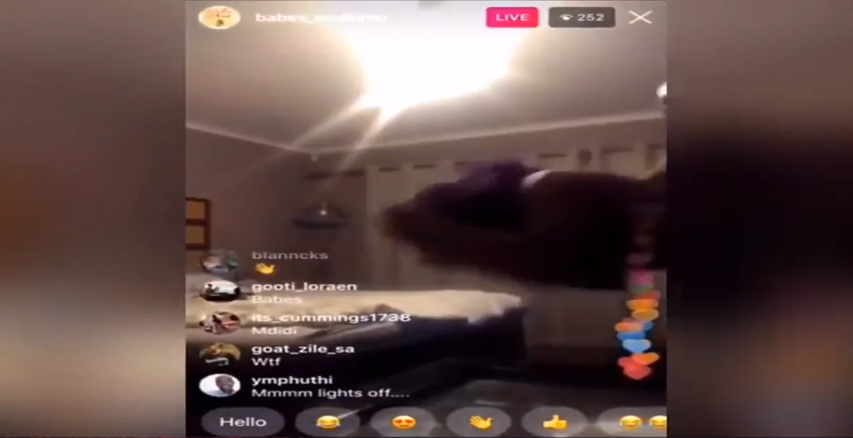 בייבס וודומו, הוכתה על ידי בן זוגה בשידור חי