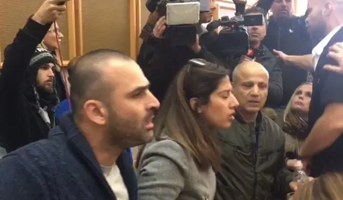 משפחתה של תהילה נגר בבית המשפט