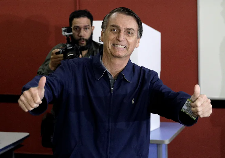 ז'איר בולסונרו, נשיא ברזיל הנבחר, בעת קמפיין הבחירות