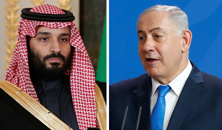 נתניהו ויורש העצר הסעודי, מוחמד בן סלמאן