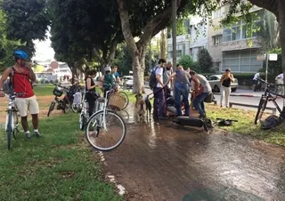 תאונה בקורקינט חשמלי (ארכיון)